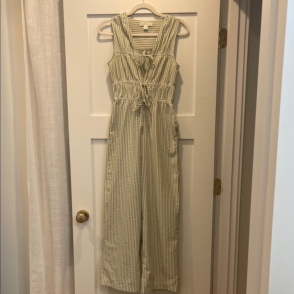 Monteau Striped Jumpsuit